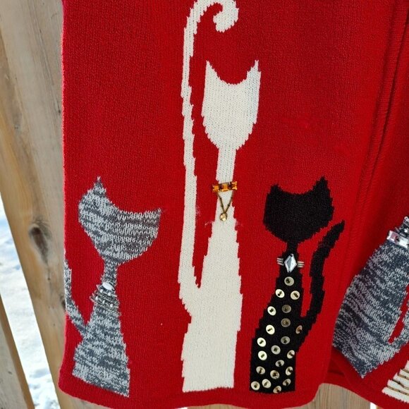 Adorable ALIA CAT ZIP UP Jacket Size 14-16 - Picture 5 of 8